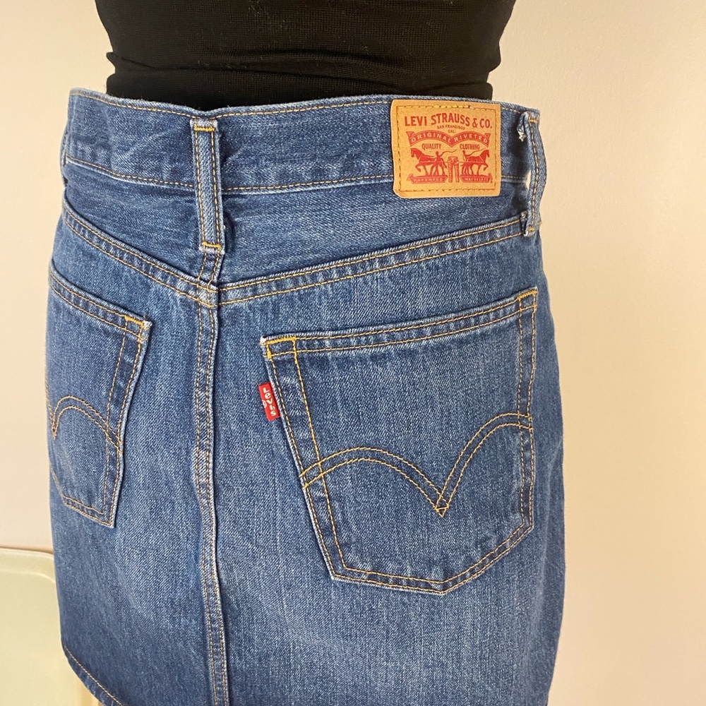 Levi's Dark Blue Mini Skirt - Picture 12 of 16